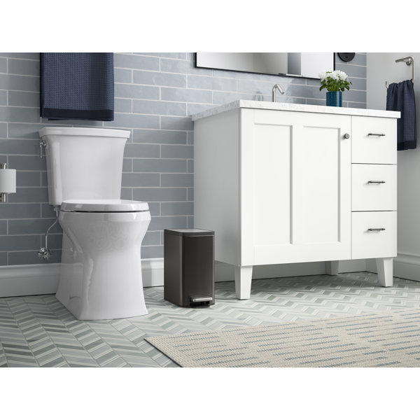 Kohler 6Liter Step Trash Can, Black Stainless & Reviews Wayfair